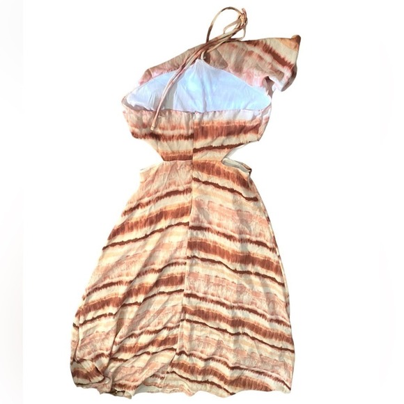 Sage the Label Maxi Cut-out Halter Dress SZ. L Pink - Picture 2 of 5